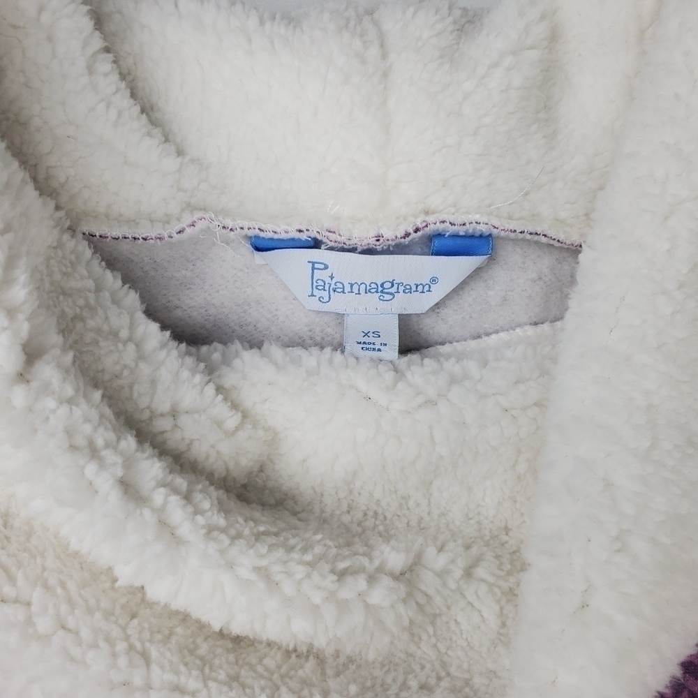 Pajamagram Cozy Purple Cowl Neck Sweatshirt XS - Picture 6 of 10
